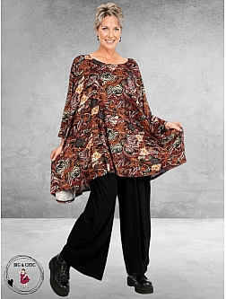 AKH Big Shirt Paisly Herfsttinten